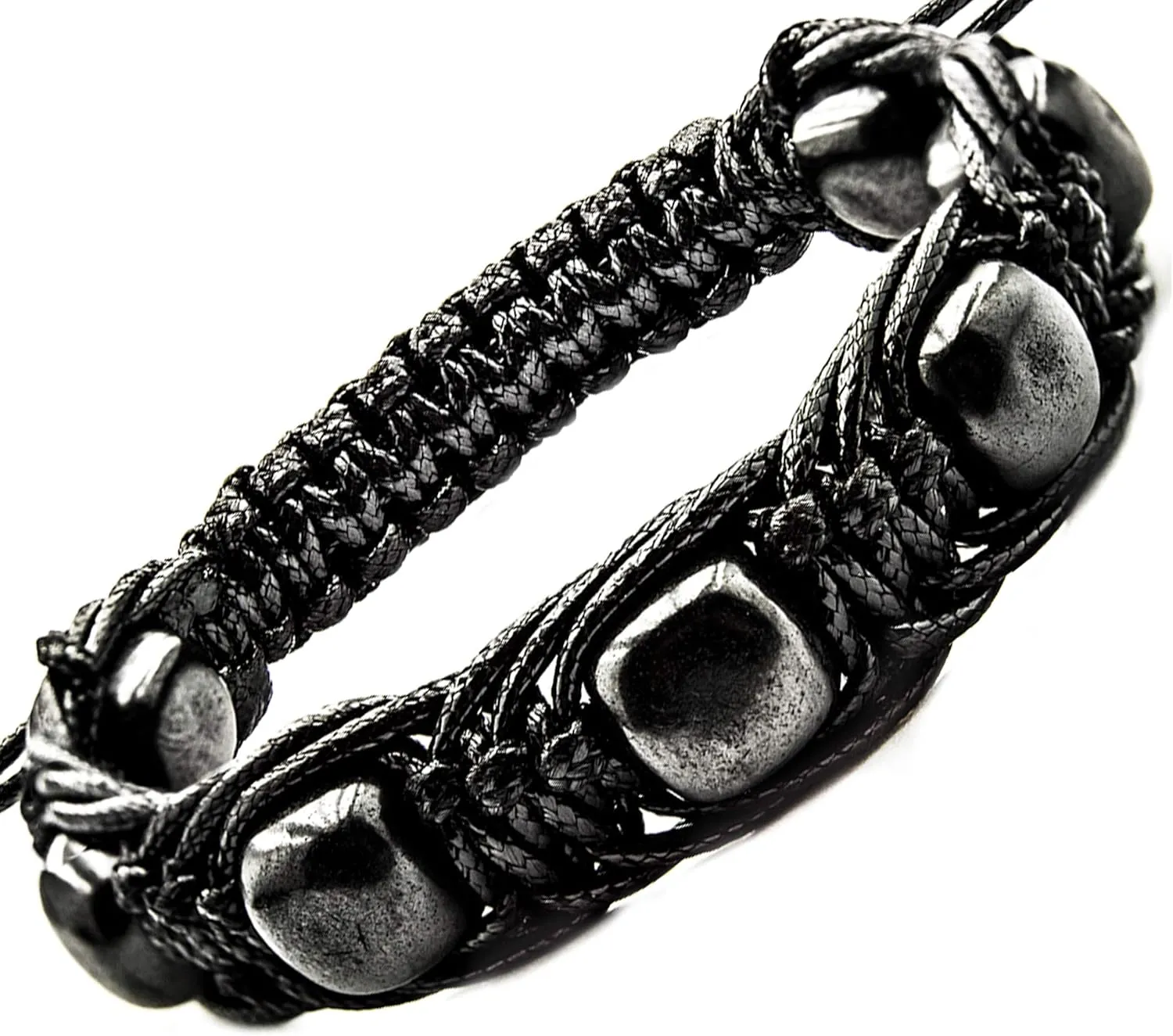 Shungite Bracelets - for Mens - Woman - Brided Dense Beaded - Adjust Wirst Size - Each one has a Certificate of Authenticity