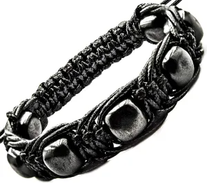 Shungite Bracelets - for Mens - Woman - Brided Dense Beaded - Adjust Wirst Size - Each one has a Certificate of Authenticity