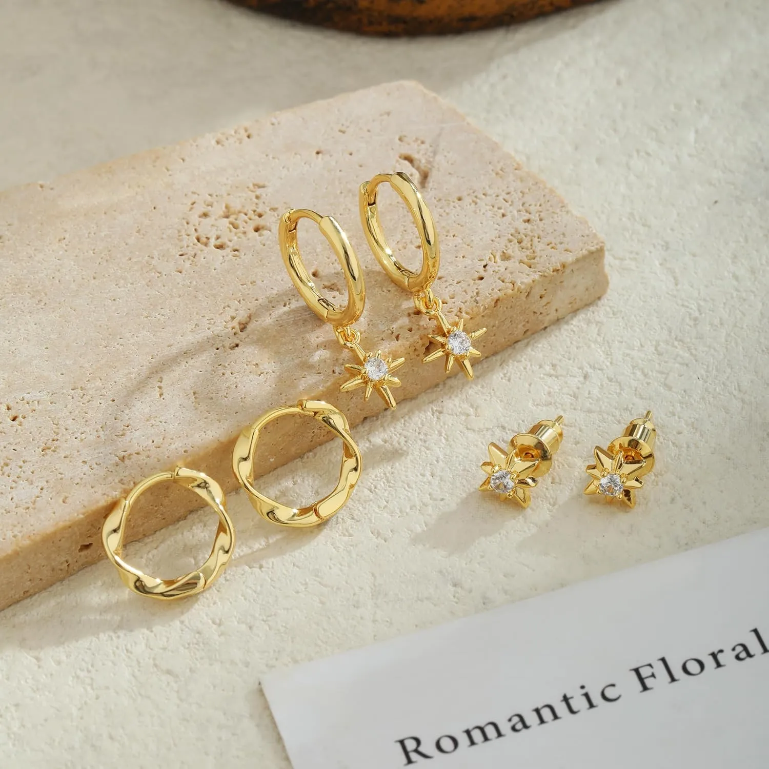 Small Gold Huggie Hoop Earrings for Women Hypoallergenic 14K Gold Plated Stack Trendy Earrings, Dainty Lightweight Everyday Jewelry