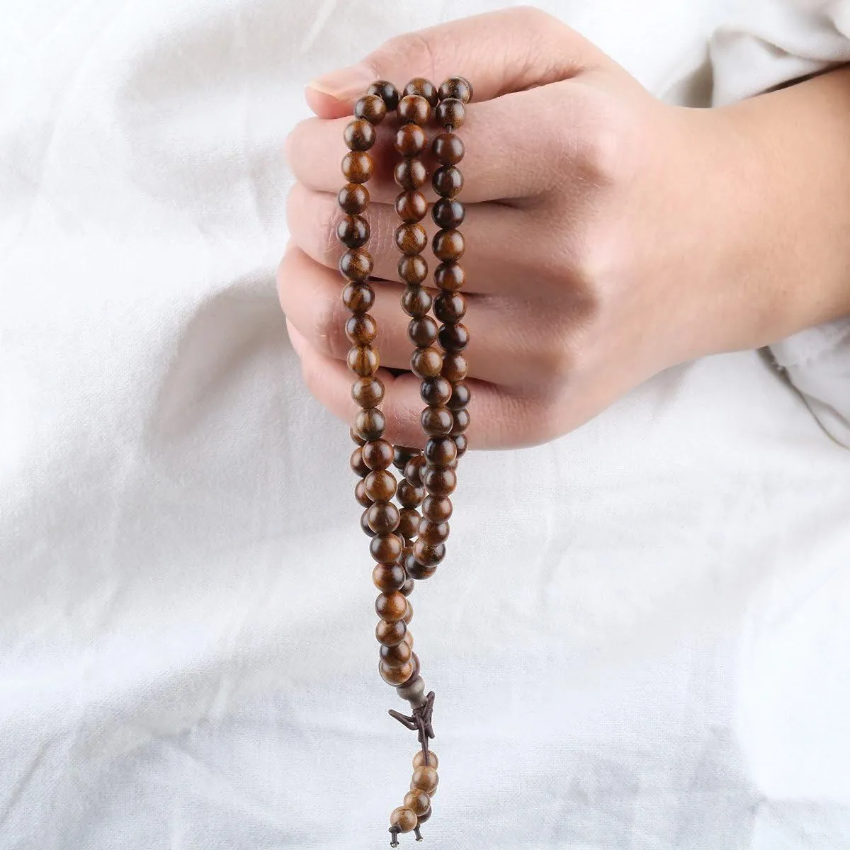 SUNYIK 6mm 108 Tibetan Buddhist Mala Bracelet Natural Beaded Prayer Bead for Women Men
