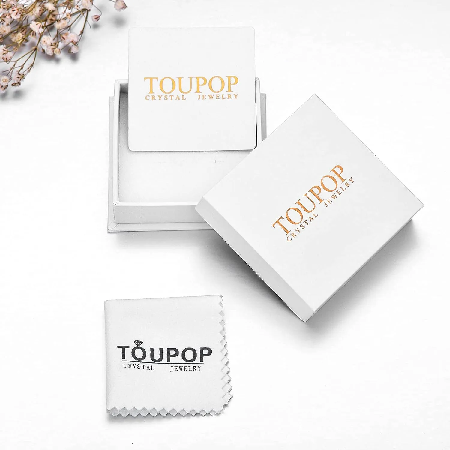 TOUPOP Cross Necklaces for Women Sterling Silver 12 Birthstone Birth Flower Pendant Necklace Jewelry Birthday Anniversary Mothers Day Christmas Gifts for Her Wife Girlfriend Mom