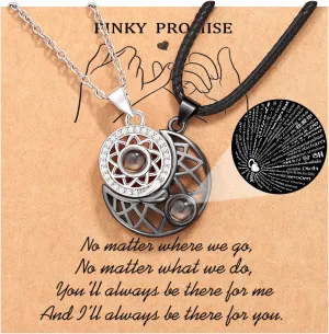 UPROMI Couple Necklace for Boyfriend/Girlfriend/Husband/Man/Soulmate, Anniversary Christmas Birthday Wedding Gifts for Him Her
