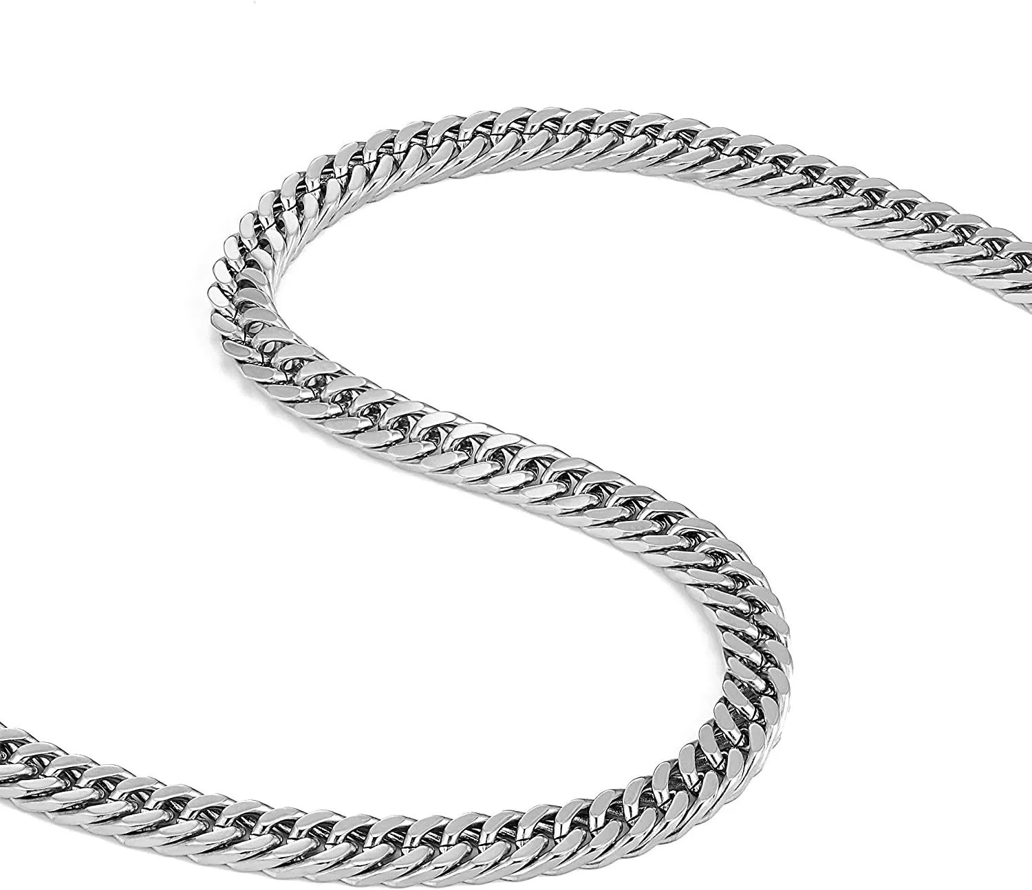 Urban Jewelry 316 Stainless Steel Men's Chain Necklace Statement Piece (19,21,23 inches)