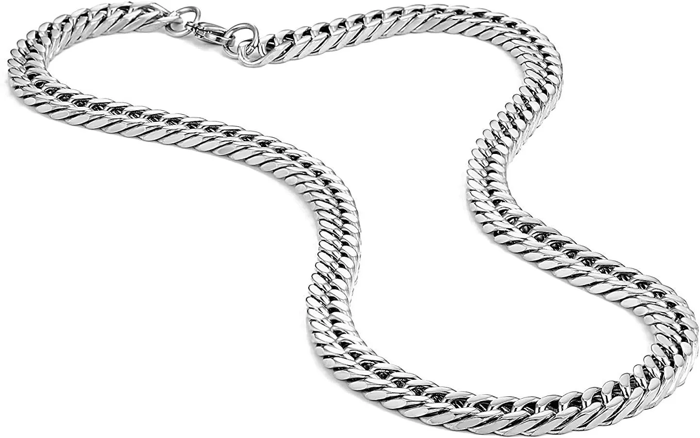 Urban Jewelry 316 Stainless Steel Men's Chain Necklace Statement Piece (19,21,23 inches)