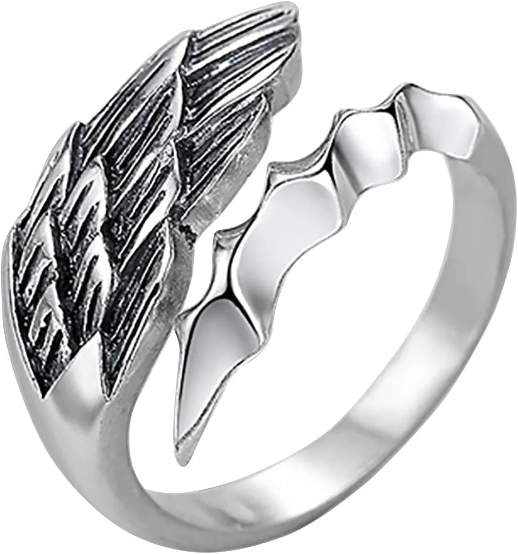 Wave Ring Gold Silver Rings for Girls and Men Ring Creative Ring Ring Women Gift Retro Personality Simple Couple Rings (AS Shown, One Size)