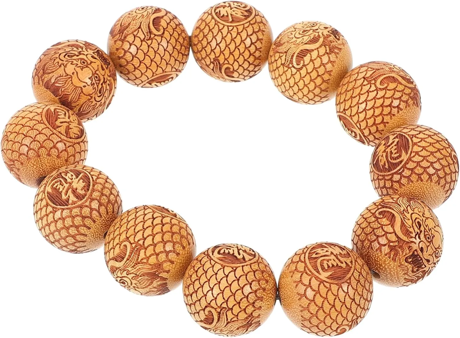 Wooden Buddhist Prayer Beads Bracelet Bead Bracelets for Women Decorative Wrist Chain