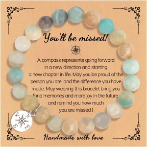 ZYALTFDC Retirement Going Away Bracelets for Coworkers - Farewell Gifts for Men & Women